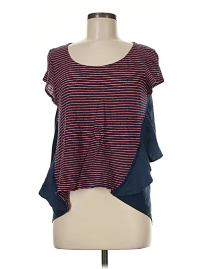 Pre-owned Meadow Rue Short Sleeve T-shirt In Blue