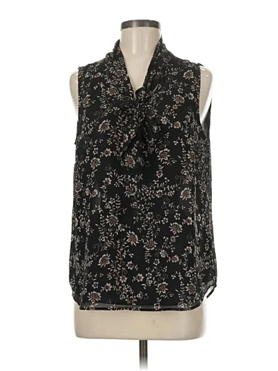 Pre-owned Meadow Rue Sleeveless Blouse In Black