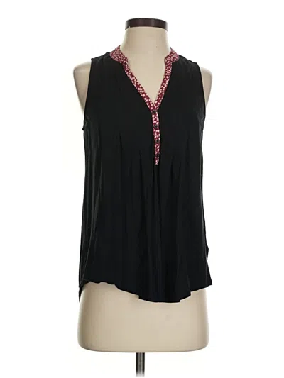Pre-owned Meadow Rue Sleeveless Blouse In Black