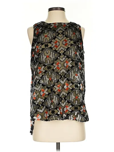 Pre-owned Meadow Rue Sleeveless Blouse In Black