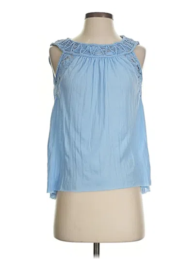 Pre-owned Meadow Rue Sleeveless Blouse In Blue