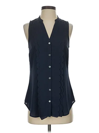 Pre-owned Meadow Rue Sleeveless Blouse In Blue