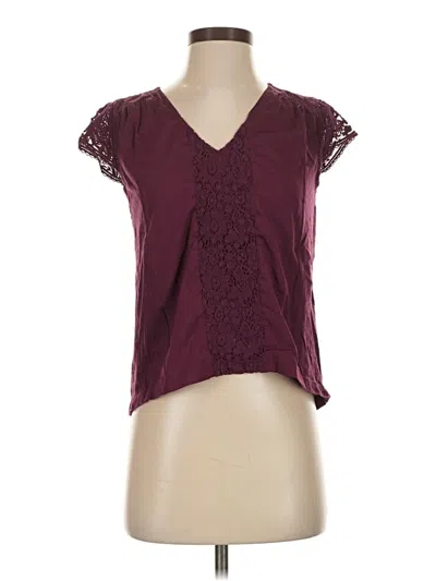 Pre-owned Meadow Rue Sleeveless Blouse In Burgundy