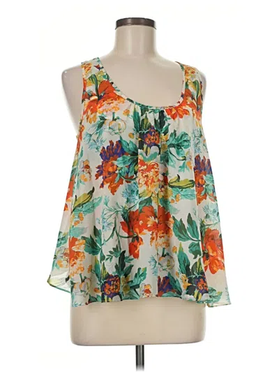 Pre-owned Meadow Rue Sleeveless Blouse In Green
