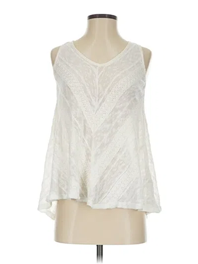 Pre-owned Meadow Rue Sleeveless Blouse In Ivory