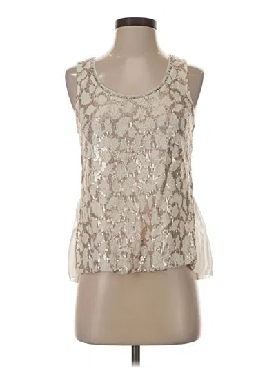 Pre-owned Meadow Rue Sleeveless Blouse In Ivory