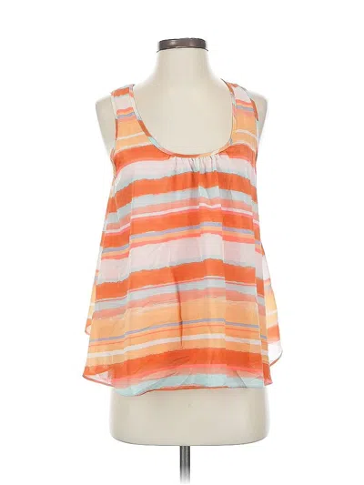 Pre-owned Meadow Rue Sleeveless Blouse In Orange