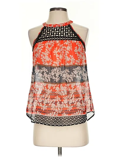 Pre-owned Meadow Rue Sleeveless Blouse In Orange