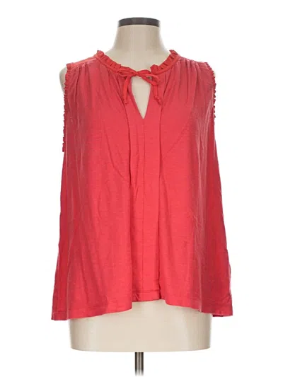 Pre-owned Meadow Rue Sleeveless Blouse In Red