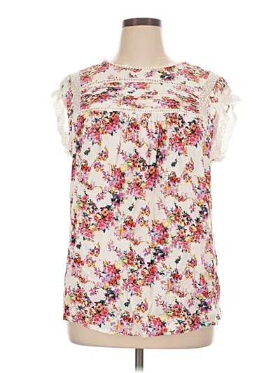 Pre-owned Meadow Rue Sleeveless Blouse In White