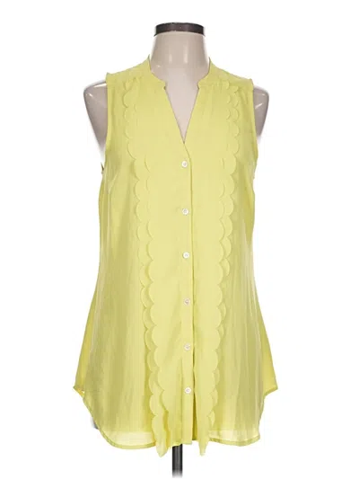 Pre-owned Meadow Rue Sleeveless Blouse In Yellow
