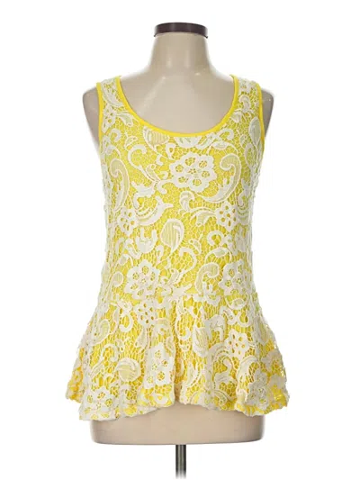 Pre-owned Meadow Rue Sleeveless Blouse In Yellow