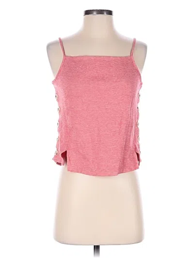 Pre-owned Meadow Rue Sleeveless Top Red Sweetheart Neckline Tops