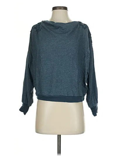 Pre-owned Meadow Rue Sweatshirt In Teal