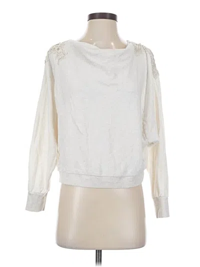 Pre-owned Meadow Rue Sweatshirt In White