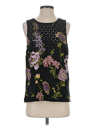 Pre-owned Meadow Rue Tank Top Black Strapless Neckline Tops