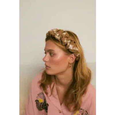 Meadows Fawn Scrunchie Headband In Brown