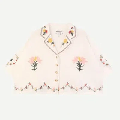 Meadows Penstemon Shirt Multi Embroidery In Neutral