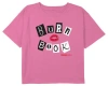 Mean Girls Girl's  Burn Book Kiss  Graphic T-shirt In Pink