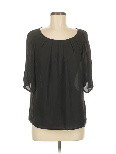 Pre-owned Meaneor 3/4 Sleeve Blouse In Black