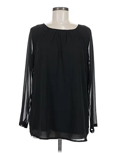 Pre-owned Meaneor Long Sleeve Blouse In Black