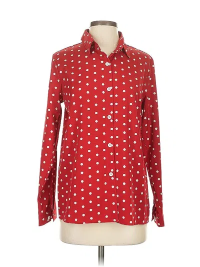Pre-owned Meaneor Long Sleeve Blouse In Red