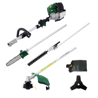 Mebtrik 4 In 1 Multi-functional Trimming Tool, 38cc 4 Stroke Garden Tool System With Gas Pole Saw, Hedge Tri