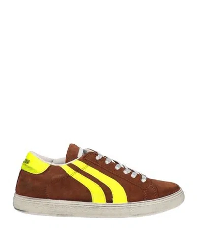 MECAP MECAP MAN SNEAKERS BROWN SIZE 6 SOFT LEATHER