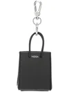 Medea Black Bag Charm Key Holder In Black