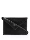 Medea Envelope Crossbody Mini Purse In Black