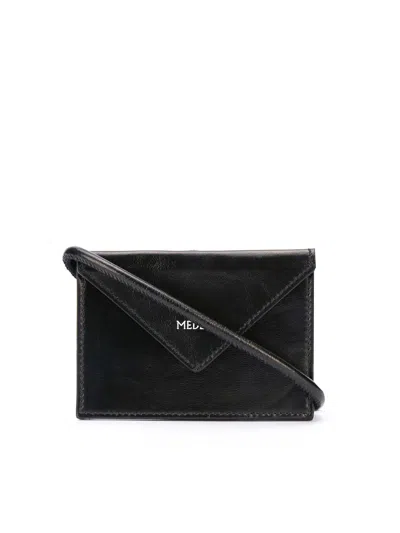 Medea Envelope Crossbody Mini Purse In Black