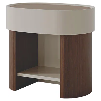 Pre-owned Medea Lea Bedside Table In Brown