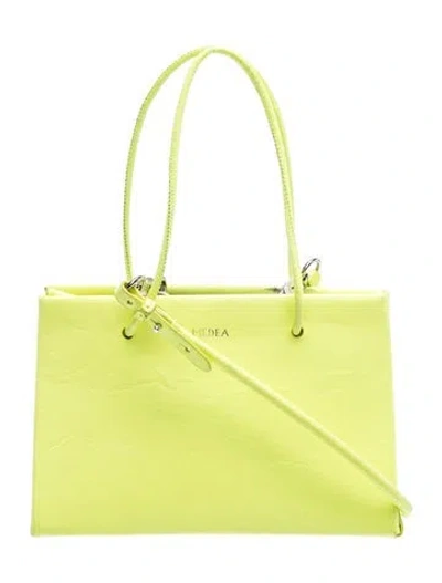 Pre-owned Medea Leather Top Handle Bag In Green