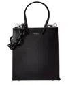 Medea Leather Tote In Black