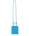 Medea Leather Tote In Blue