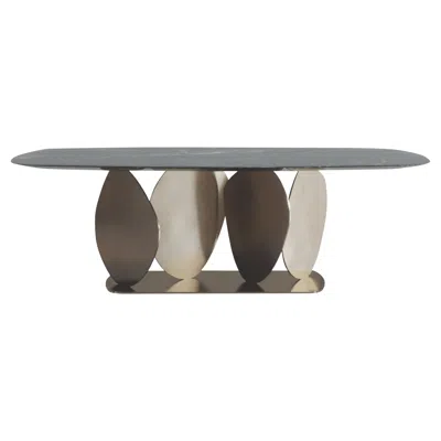 Pre-owned Medea Lotus Table In Gray
