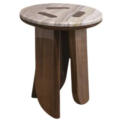 Pre-owned Medea Monty Side Table In Brown