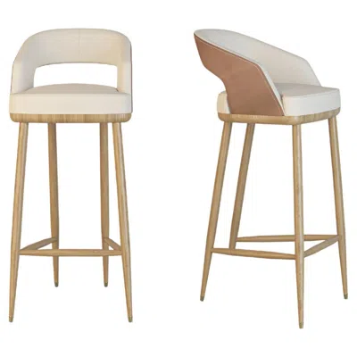 Pre-owned Medea Nella Stool In Brown
