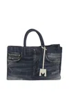 Medea Nina Tote Bag In Blue