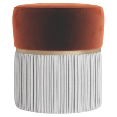 Pre-owned Medea Poppy Pouf In Brown