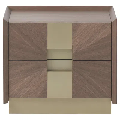 Pre-owned Medea Visconti Bedside Table In Brown