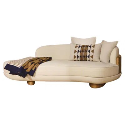 Pre-owned Medea Volpe Chaise Longue In Brown