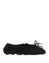 Medea Woman Ballet Flats Black Size 8 Textile Fibers In Black