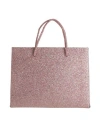 Medea Woman Handbag Rose Gold Size - Polyester, Polyurethane, Polyethylene, Cotton In Rose Gold