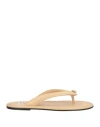 Medea Woman Thong Sandal Sand Size 8 Leather In Nude