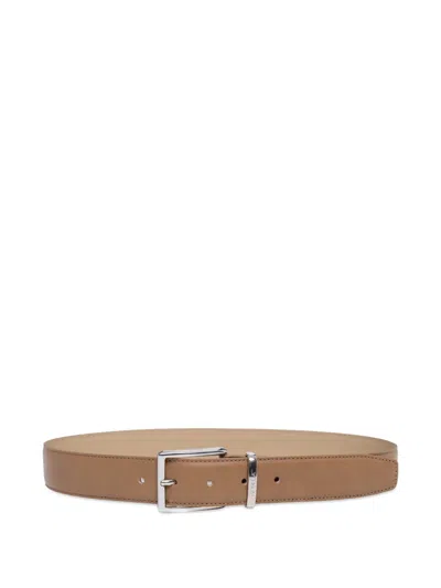 Medeea Buckle-fastening Belt In Brown