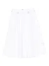 Medeea Cotton A-line Skirt In White