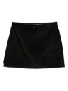Medeea Cotton Straight Skirt In Black
