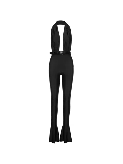 Medeea Halterneck Jumpsuit In Black