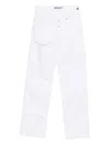 Medeea High-waisted Straight-leg Trousers In White
